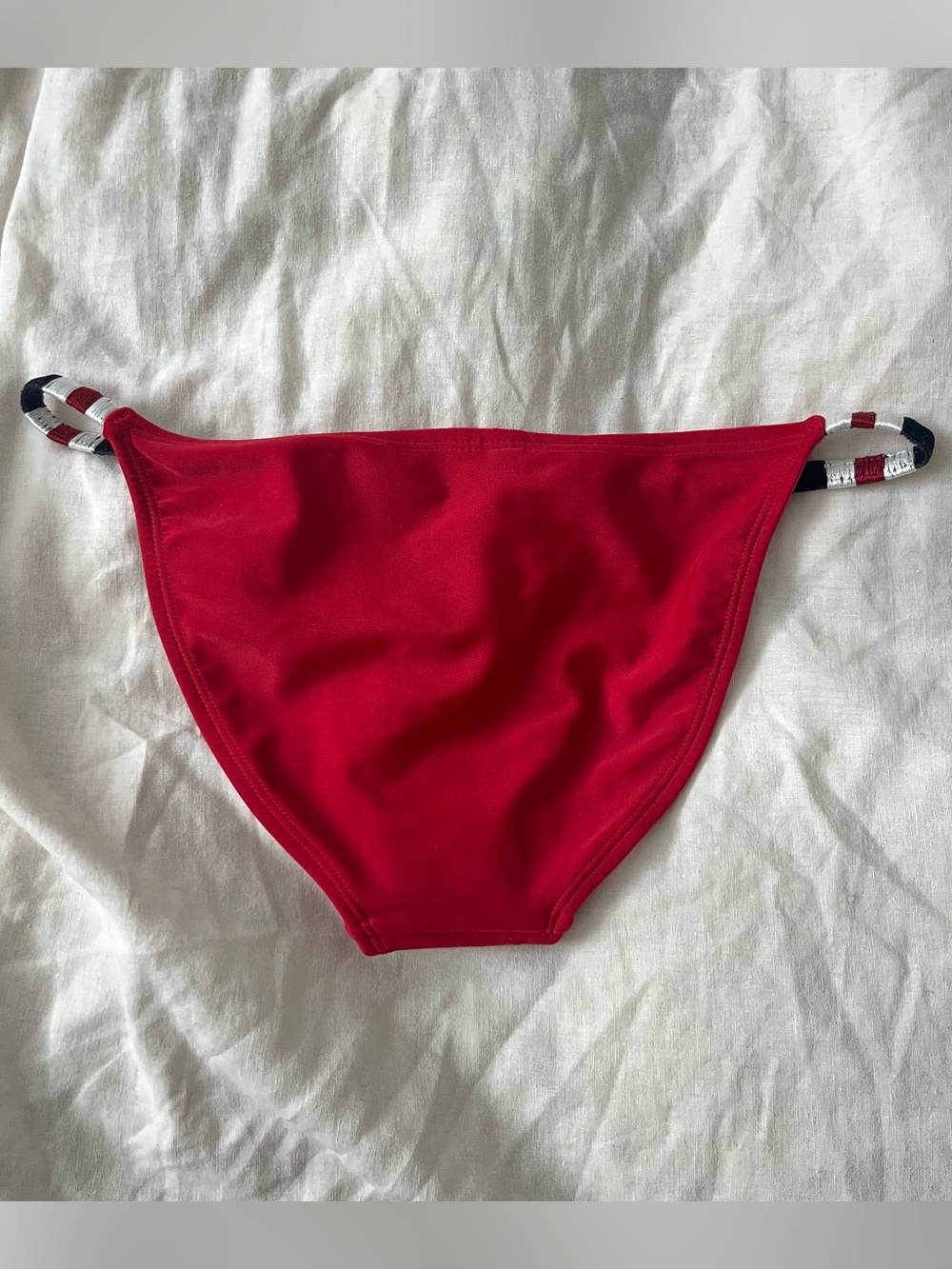 NEW Vix Paula Hermanny Red Embellished Triangle Bikini Swimsuit - Picture 6 of 9